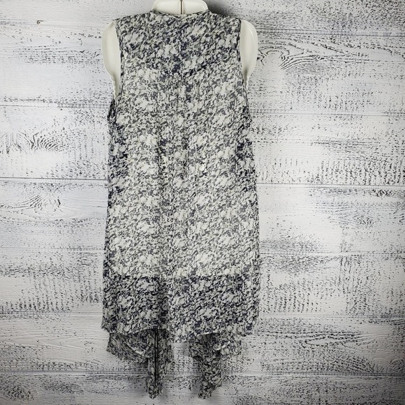 BCBG Paris Sleeveless Open Waterfall Casual Duster Kimono Vest - Picture 4 of 6